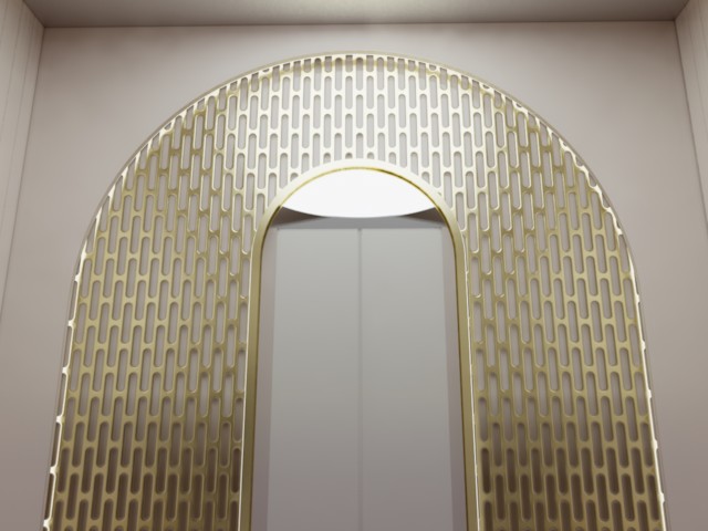 نمای سه بعدی آسانسور